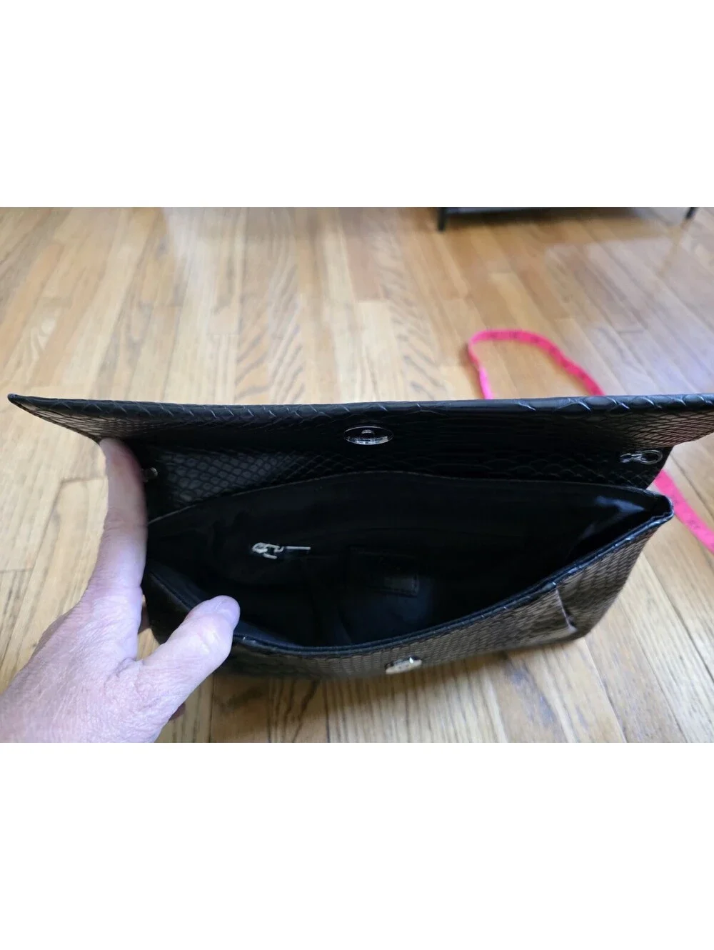 Simple Black Clutch - Glitzy Girlz